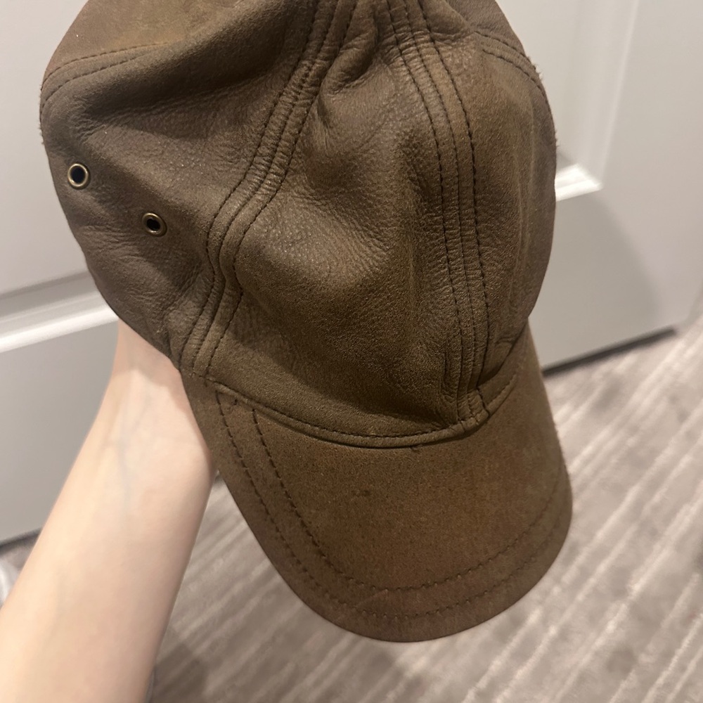 Genuine Leather Baseball Cap